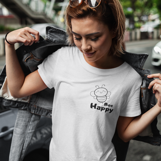 T-Shirt "Bee Happy" | Biene | Lady & Unisex