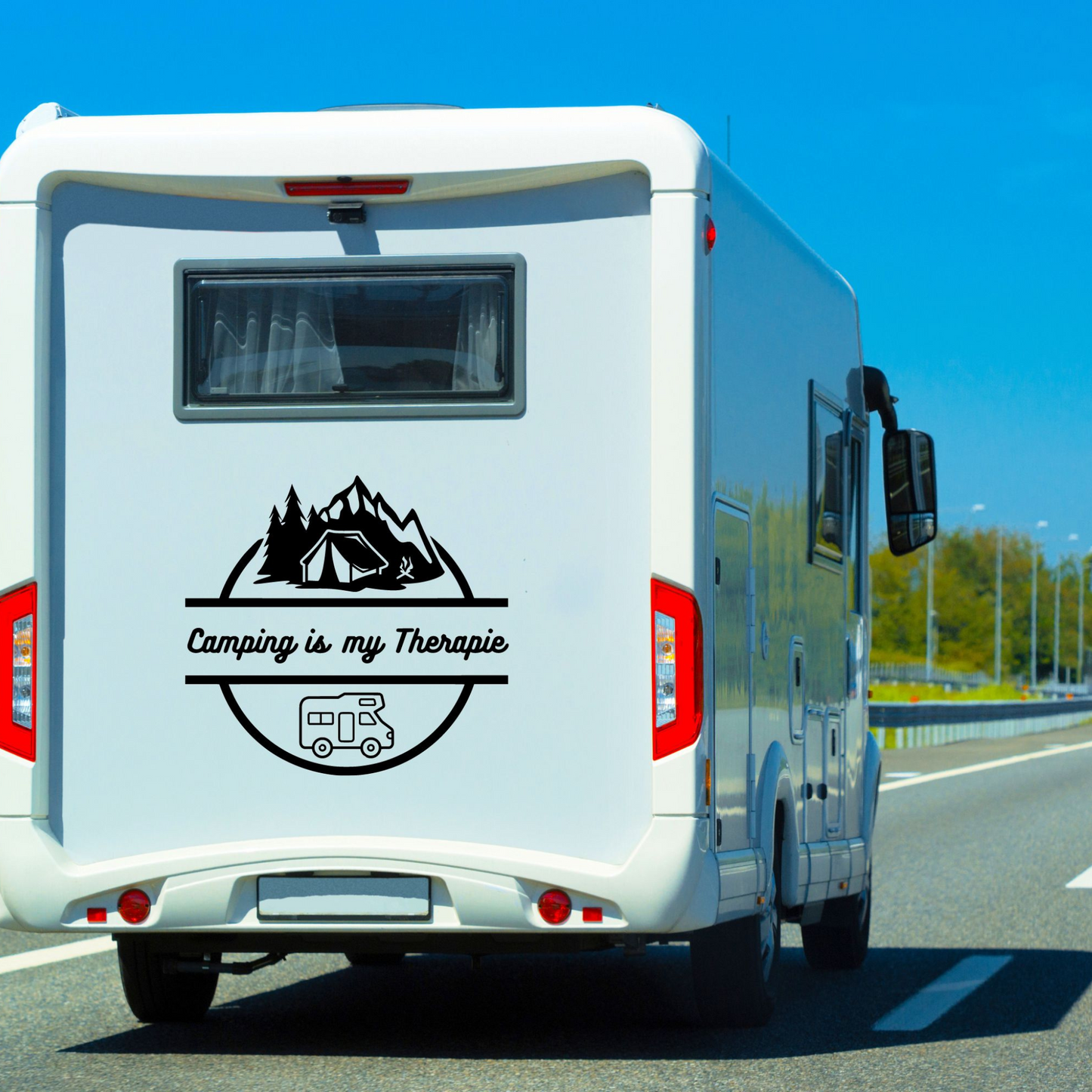 Autoaufkleber "Camping is my Therapie"