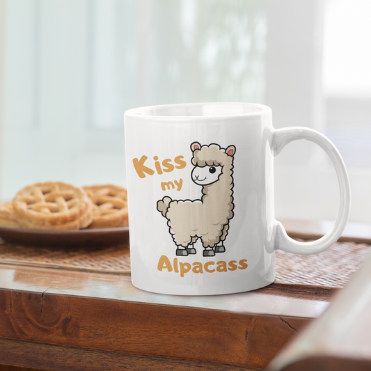 Kiss my Alpacass, Keramik Tasse